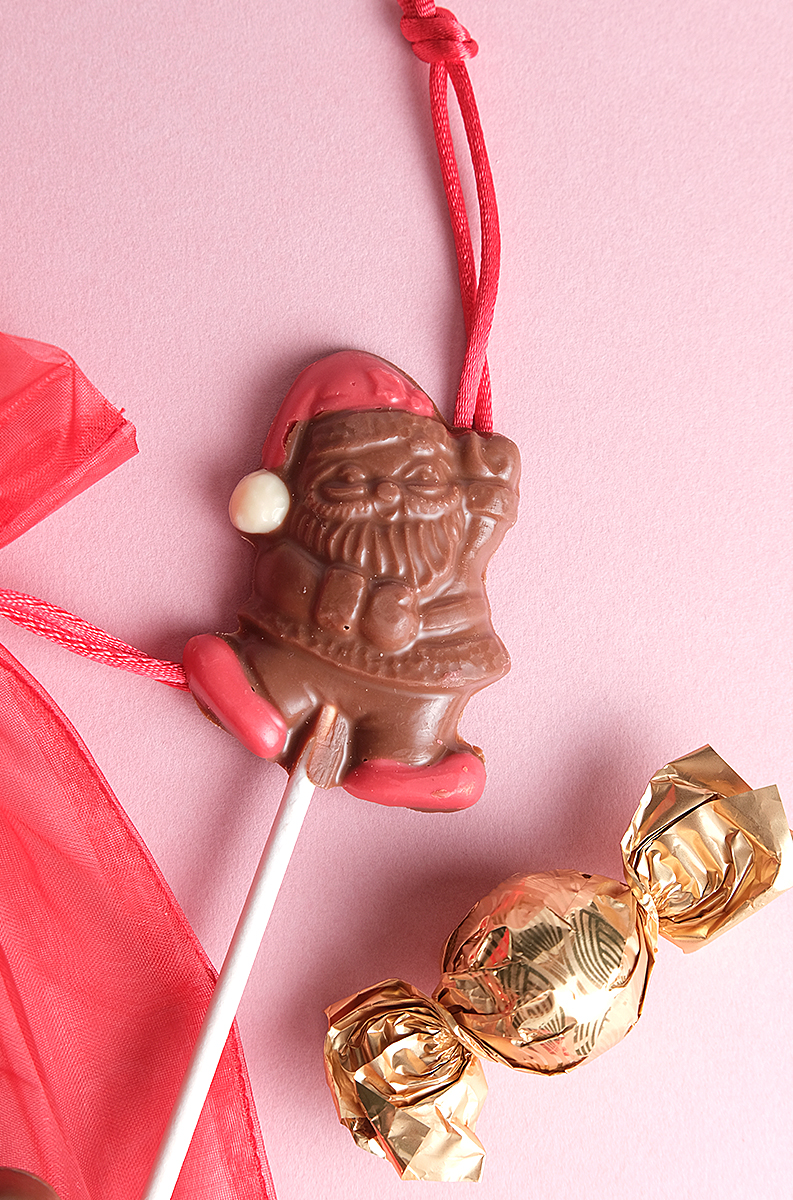 Sucette de Noël en chocolat - confiserie Florian