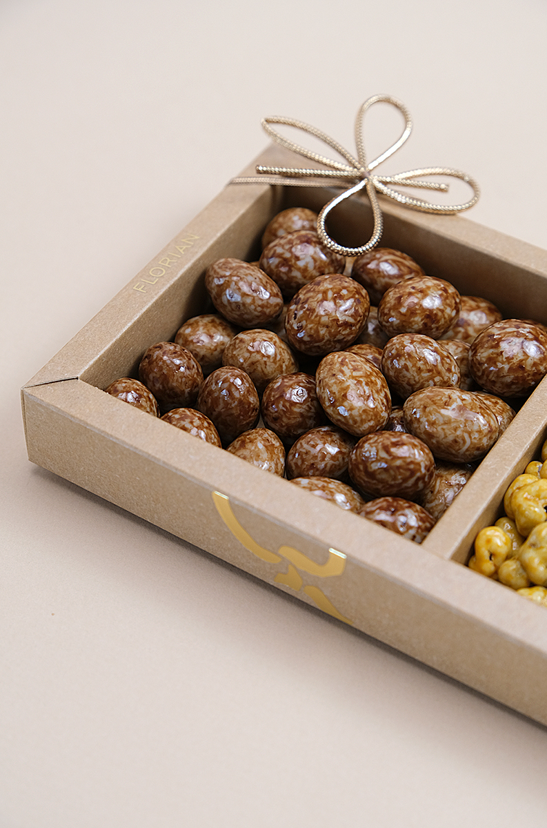 Trio croquant : crousti Florian, choco'sel, amande lait caramel et fleur de sel - Confiserie Florian
