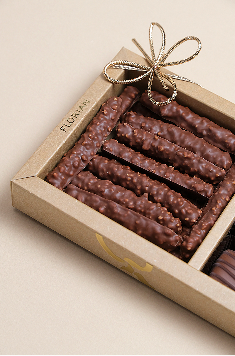 Trio de chocolats orangettes et confiseurs - Confiserie Florian