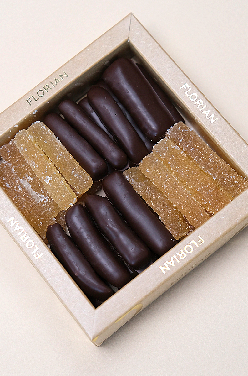 Gingembre au sucre et au chocolat noir - Confiserie Florian
