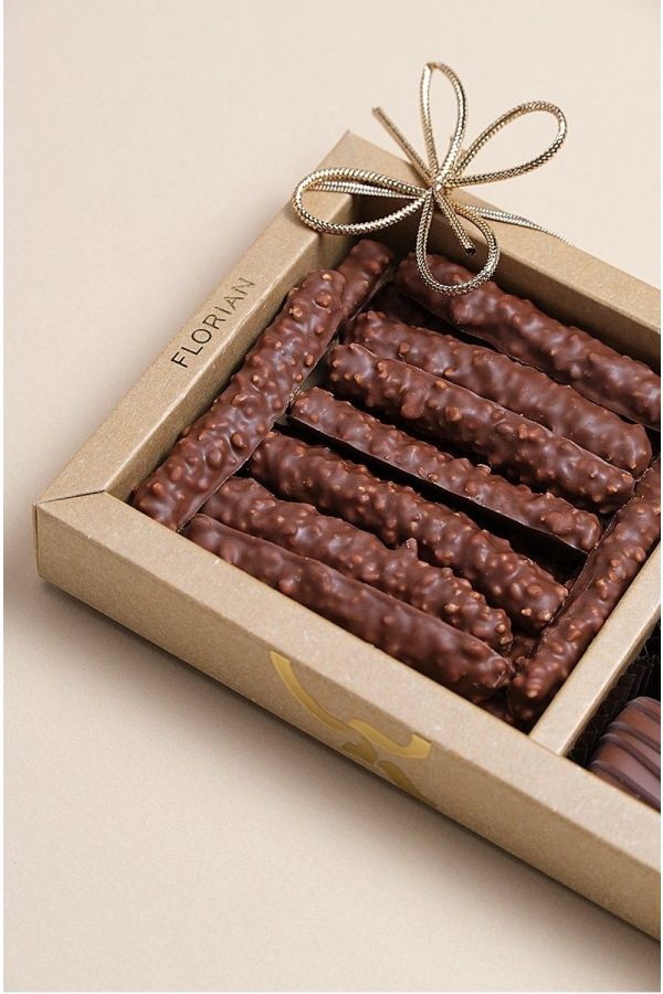 Trio de chocolats orangettes et confiseurs - Confiserie Florian