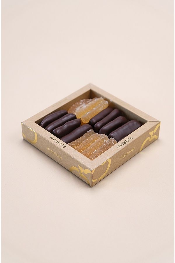 Duo de gingembre au sucre et au chocolat - Confiserie Florian