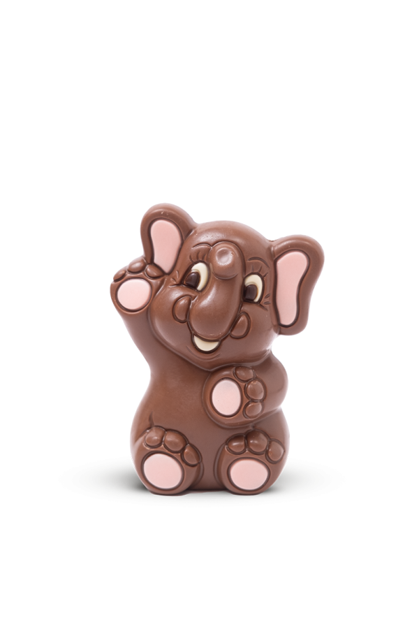 l'éléphanteau en chocolat au lait - confiserie Florian