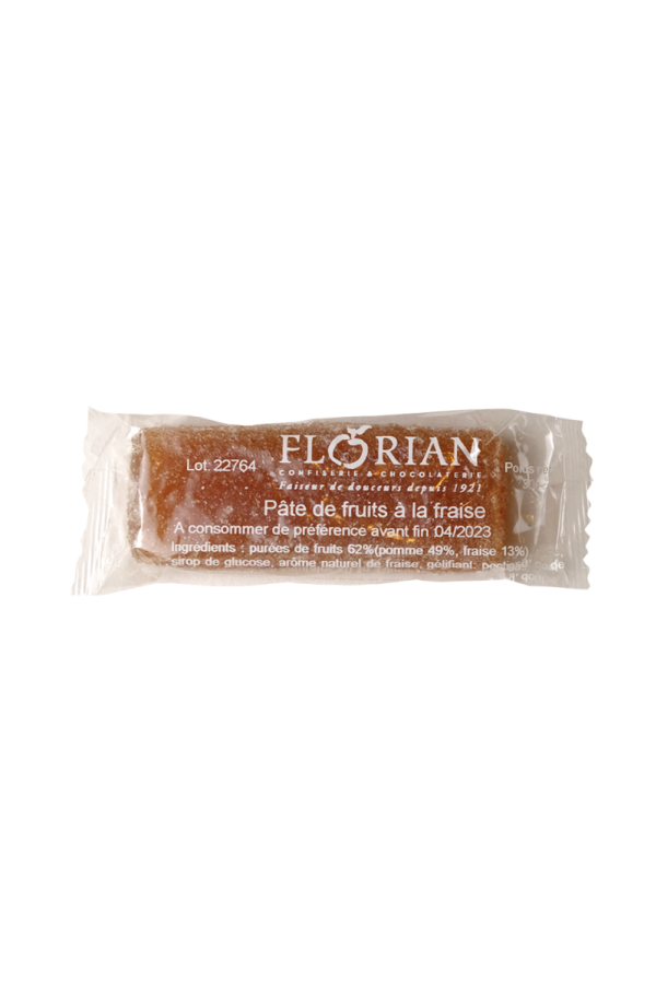 Barre de pâte de fruit à la fraise - Confiserie Florian