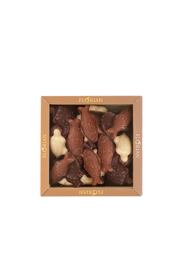 Boîte de friture en chocolat de Pâques - Confiserie Florian