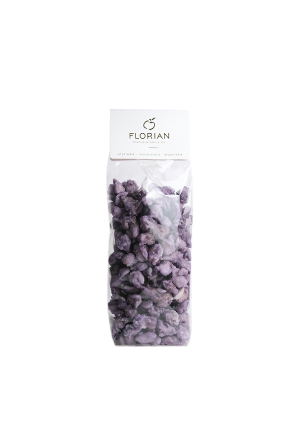 Fleurs de violette cristallisées en sachet - Confiserie Florian