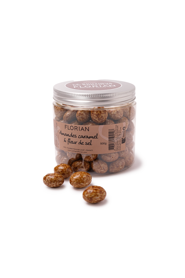 amande lait caramel et fleur de sel - Confiserie Florian