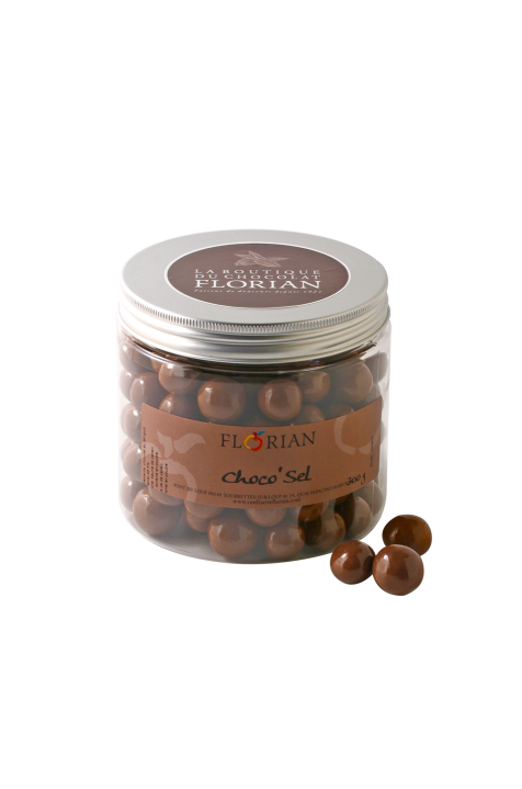 choco'sel bille de chocolat au lait croustillante avec pointe de sel - Confiserie Florian