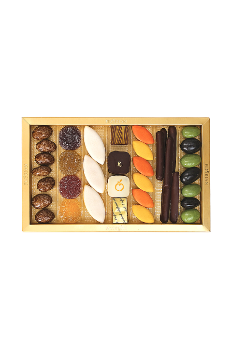 boite dégustation confiserie : pâtes de fruits, calissons, chocolats - Confiserie Florian