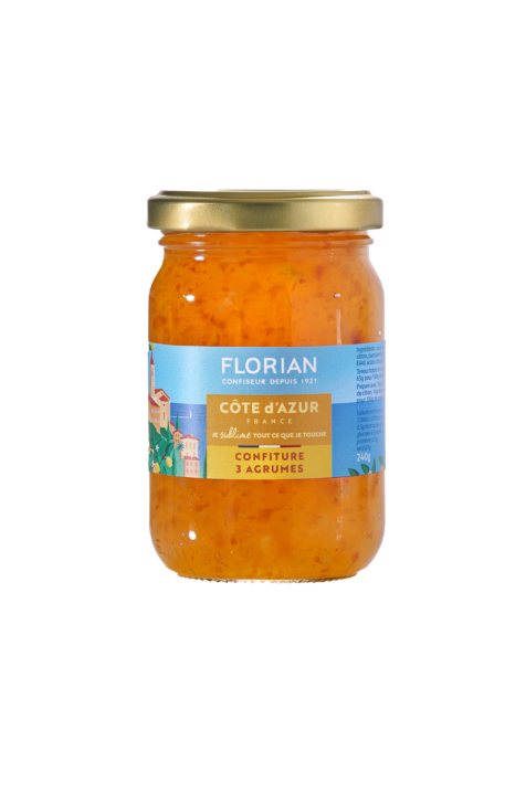 Confiture de 3 agrumes Côte d'azur France