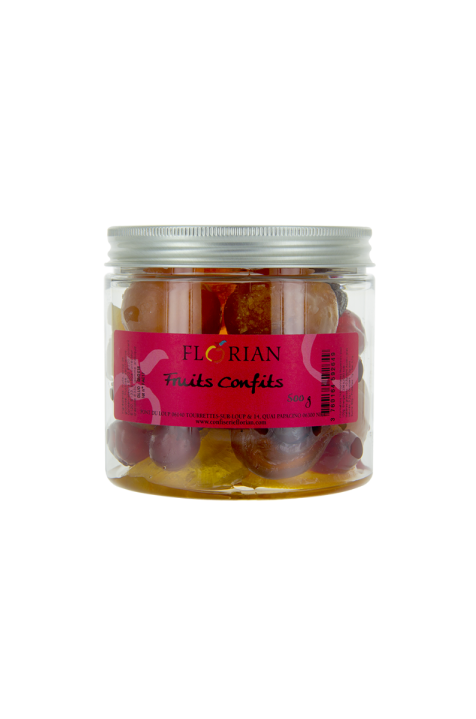 Fruits confits assortis pot de 1kg - Confiserie Florian
