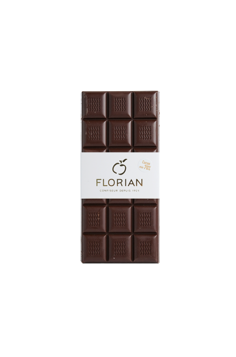 tablette de chocolat noir 70% - Confiserie Florian