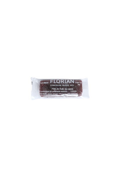 barre de pâtes de fruits cassis - format individuel - Confiserie Florian