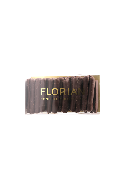 Orangette au chocolat noir en boîte 250g - Confiserie Florian