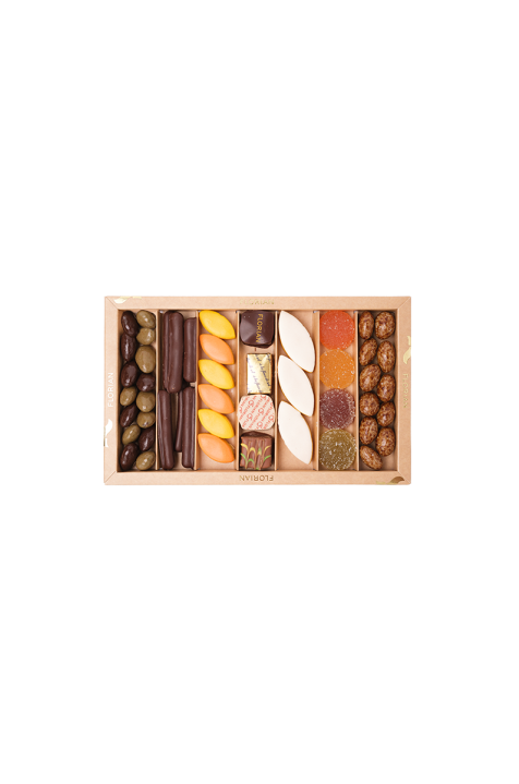 boite dégustation confiserie : pâtes de fruits, calissons, chocolats - Confiserie Florian