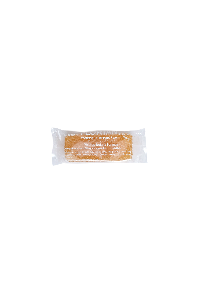 barre de pâte de fruit à l'orange - Confiserie Florian