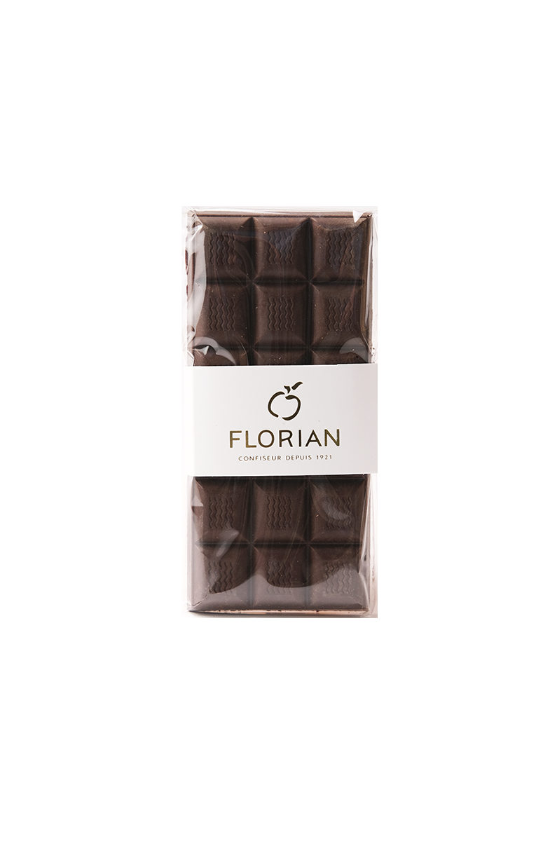 Tablette de chocolat noir - Confiserie Florian