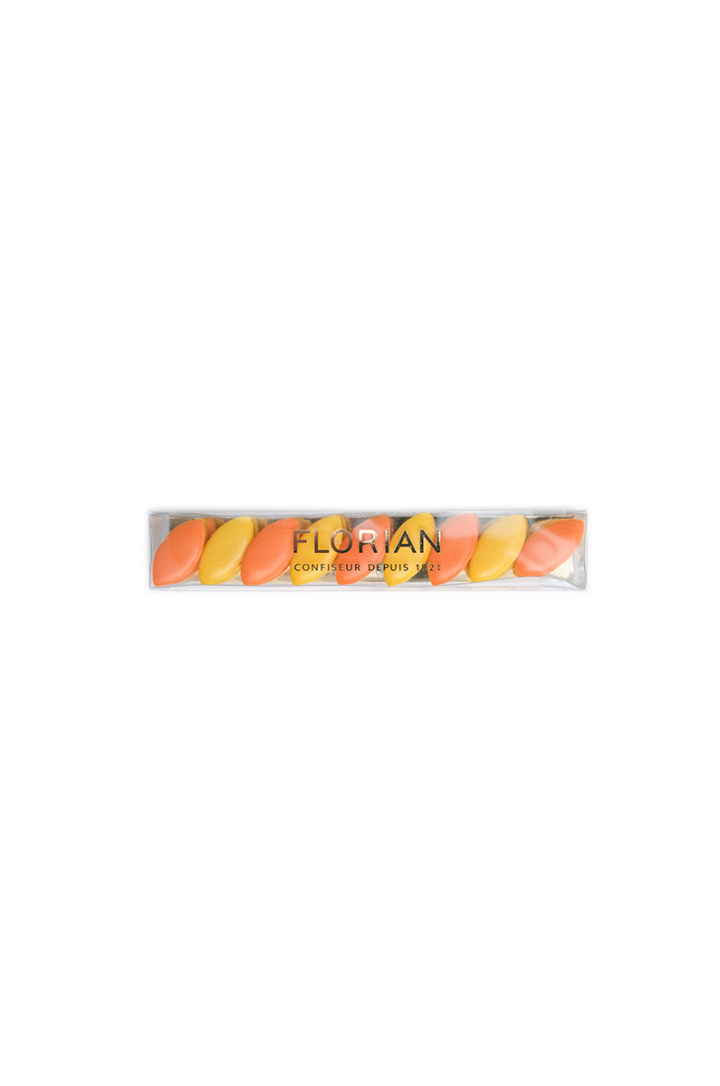 Réglette de mini calissons à l'orange et au citron - Confiserie Florian