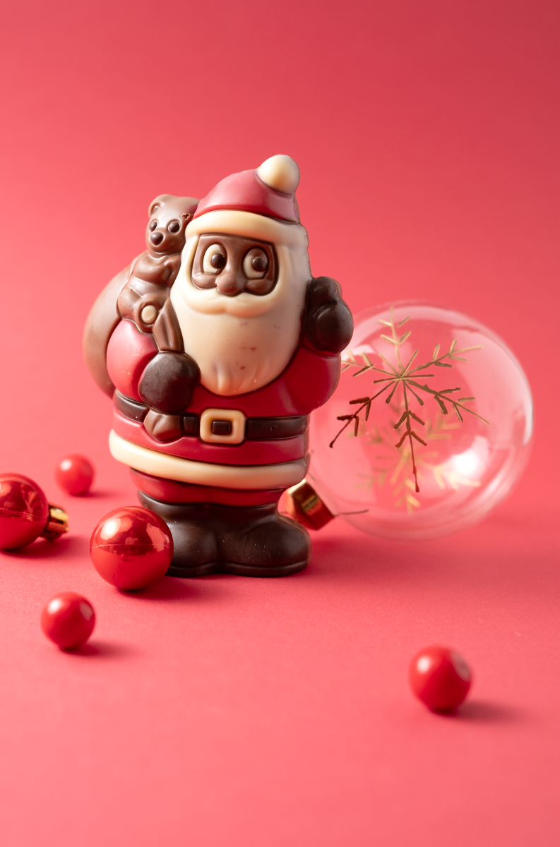Père Noël en chocolat au lait - Confiserie Florian