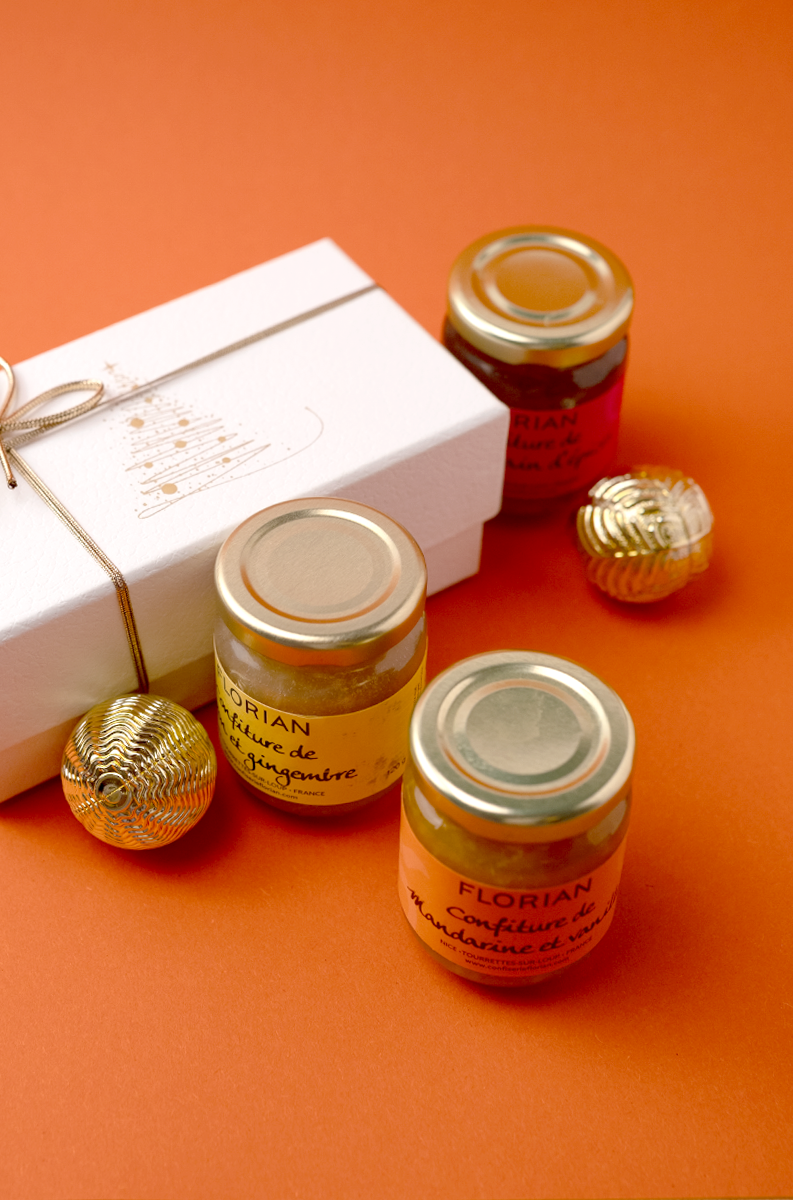 coffret de 3 confitures de Noël - Confiserie Florian